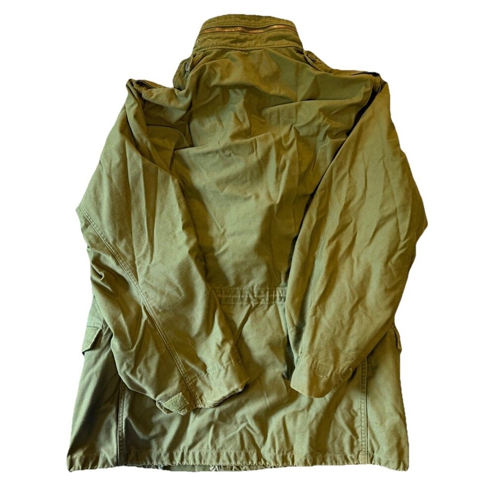 Vintage 70s (1977) US Army Mens Medium Regular OG-107 M-65 Field Jacket - Picture 2 of 5